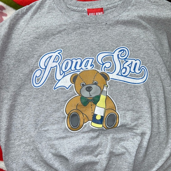 Fullsend Limited Time Edition Grey “Rona Szn” T-Shirt - Picture 1 of 3